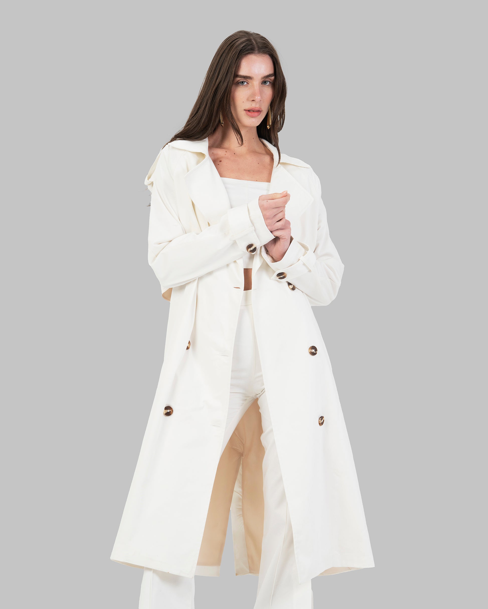 Timeless trench coat .