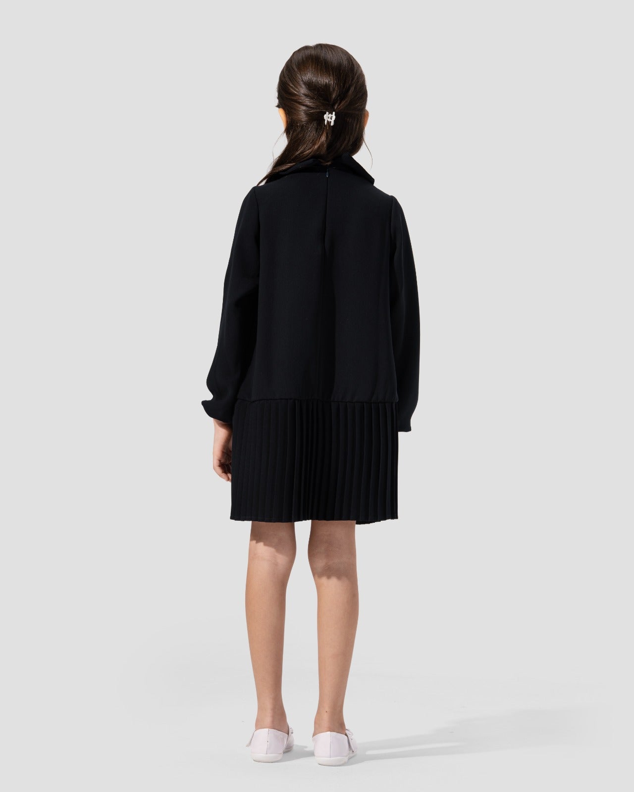 A-line Dress with front buttons.
