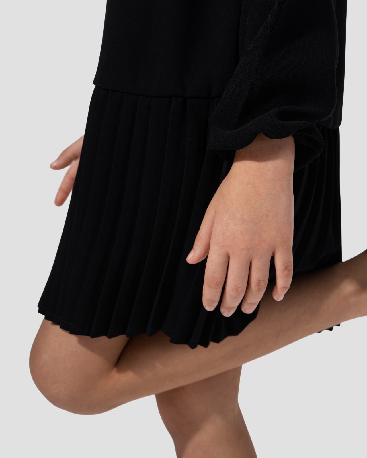 A-line Dress with front buttons.