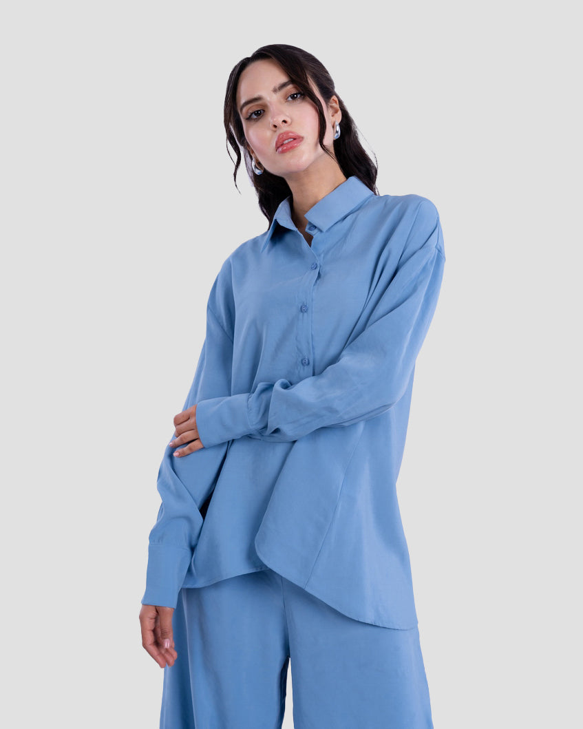 ASYMMETRIC HEM SHIRT