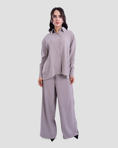 ASYMMETRIC HEM SHIRT