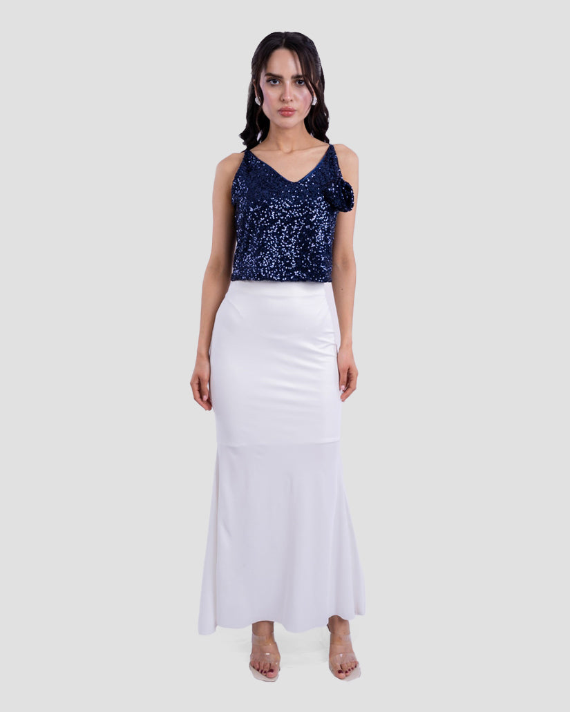 SEQUIN V-NECK CAMI TOP