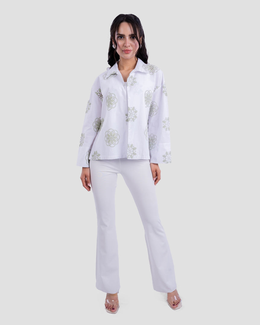 EMBROIDERED COTTON SHIRT