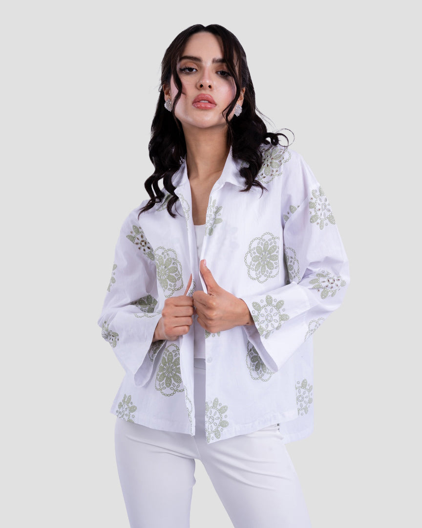 EMBROIDERED COTTON SHIRT