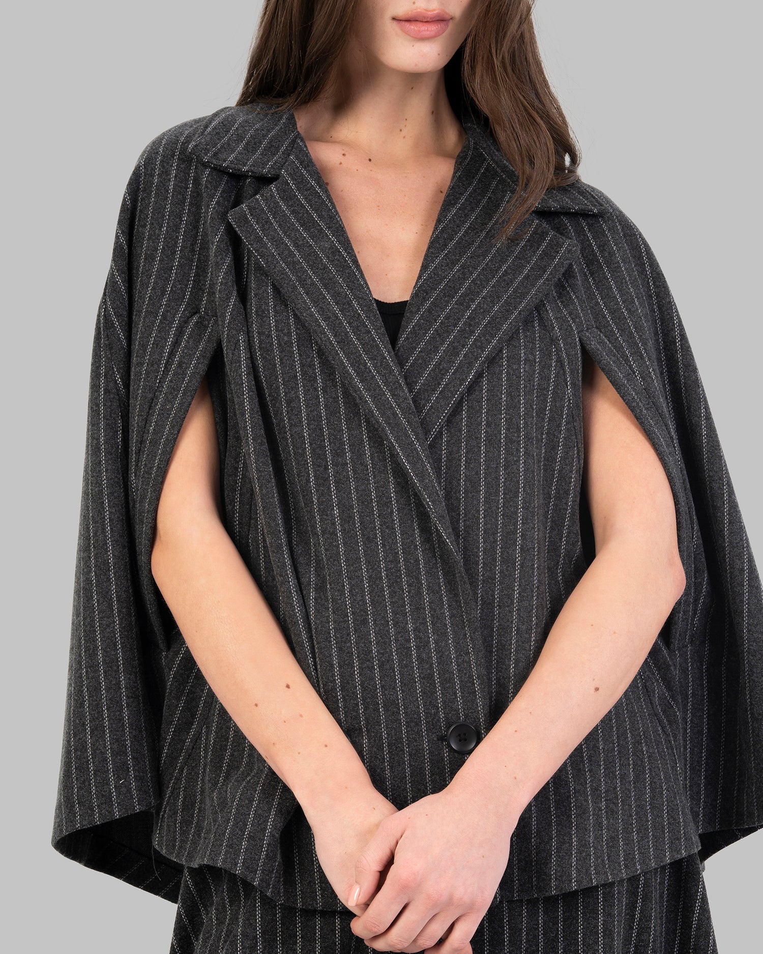 Structured Pinstripe Double