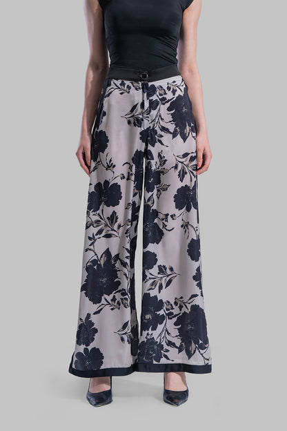 بنطلون مستقيم بخصر عالٍ