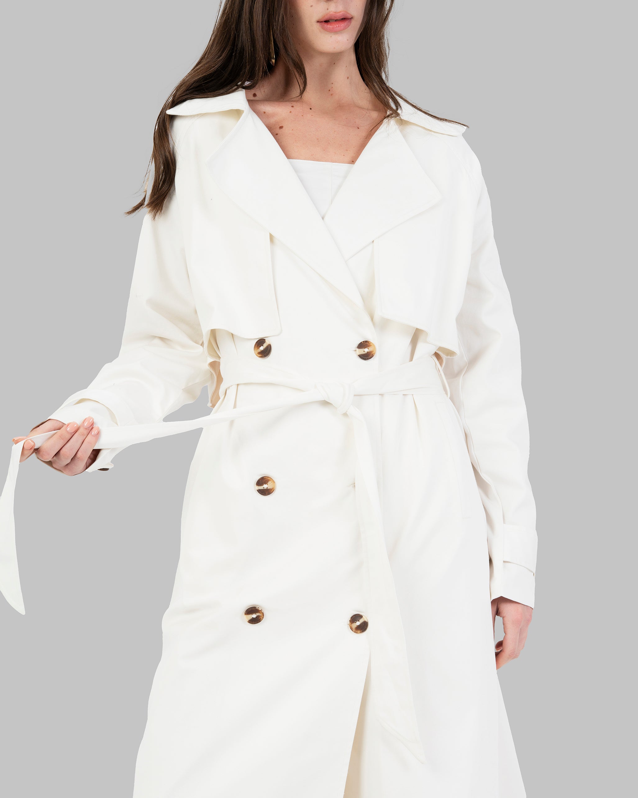 Timeless trench coat .