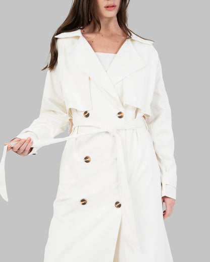 Timeless trench coat .
