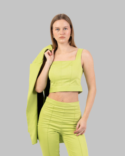 Square-Neck Cropped Top