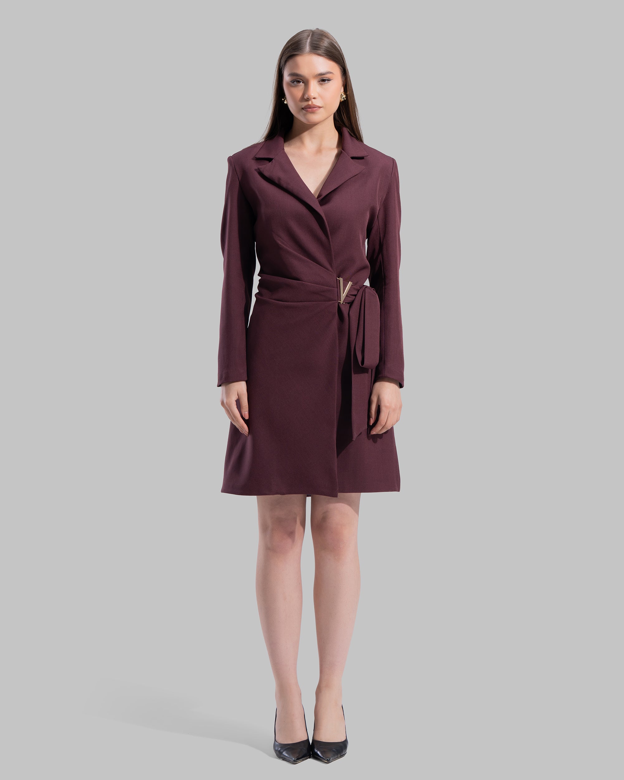 Belted Blazer Dress