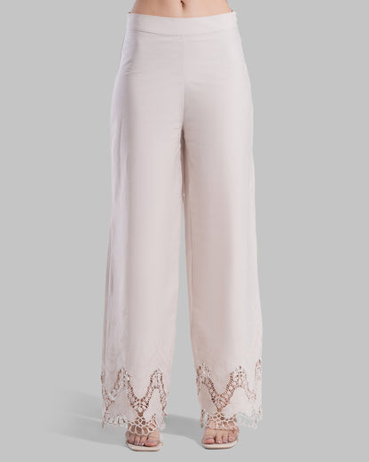 high -waist straight- leg pants