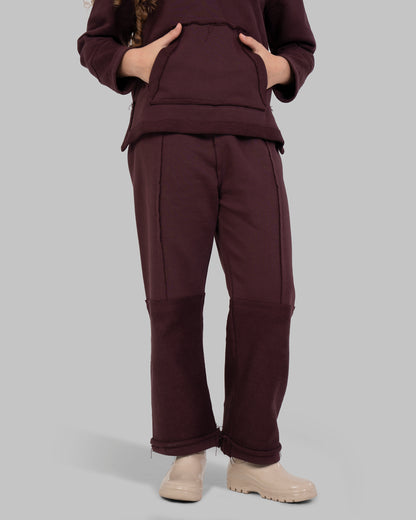 WIDE LEG PANTS WITH UNFINISHED