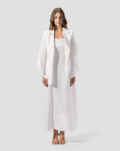 BLAZER WITH SLIT AND NOTCHED LAPEL AND LONG SLEEVES