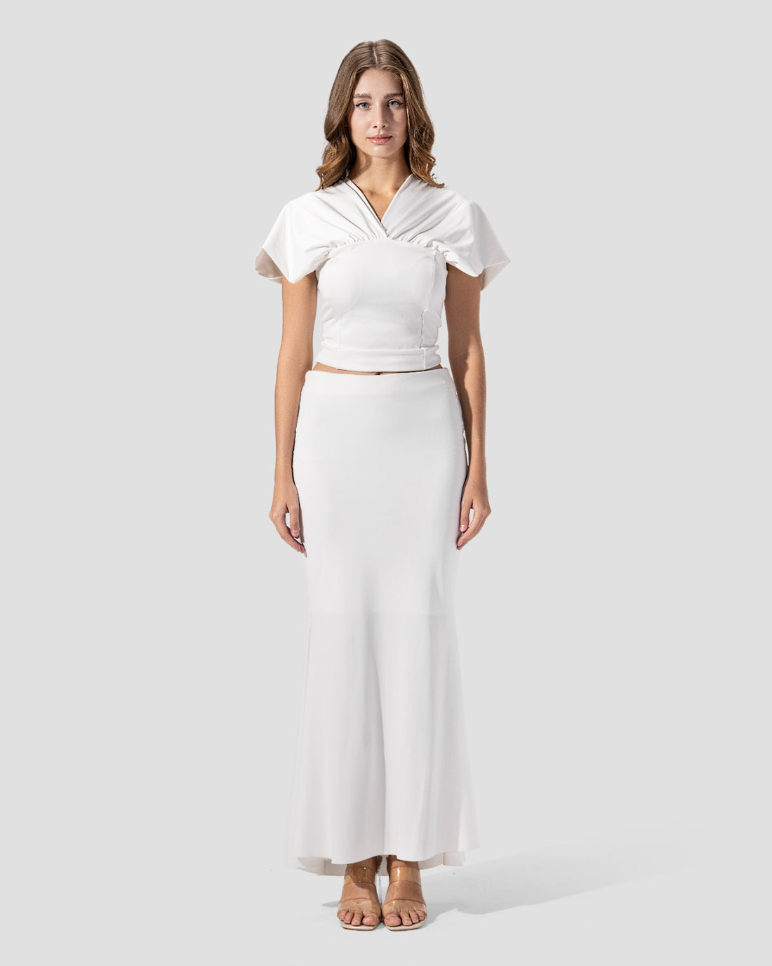 SKIRT HIGH-WAIST WITH  ELESTICATED INNER